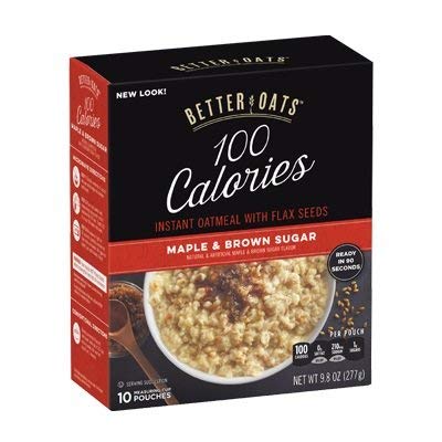 Instant Oatmeal With Flax Seeds (Pack of 24)