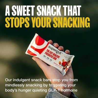 Supergut Bar Prebiotic Brownie Chocolate 1.62 oz (Pack of 12)