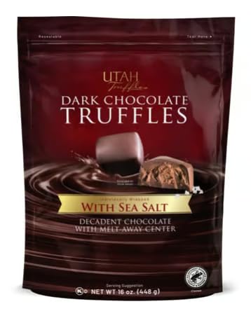 Truffle Bites Dark Chocolate with a hint of Sea Salt (16 oz Bag / 32 ct)