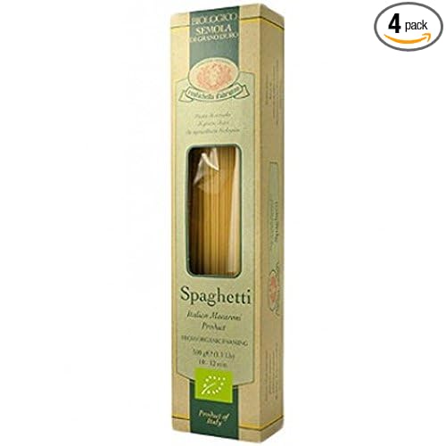 Rustichella Spaghetti Organic 17.6-Ounce Boxes (Pack of 4)