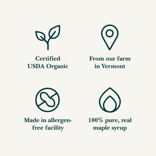 Vermont Maple Syrup - 32 oz Grade A Dark Robust Organic Maple Syrup - 100% Pure and Authentic Maple Syrup for Pancakes Waffles and More - Nut free Gluten Free Vegan Paleo