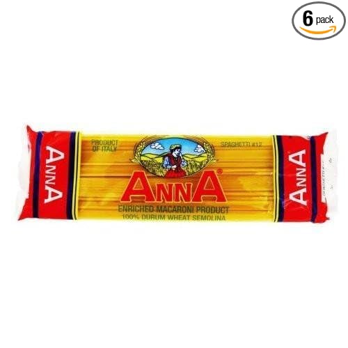 Anna - Italian Spaghetti Pasta No. 12 (6)- 16 oz. Pkgs.