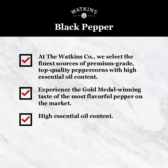 Watkins Organic Pure Ground Black Pepper 4 oz. 12 Count