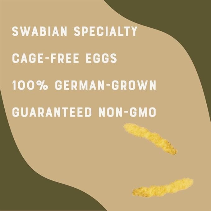 Bechtle Spaetzle Bavarian Style Egg Noodles - Traditional German Pasta Authentic Imported from Germany Cage-Free Eggs &amp Durum Wheat Semolina Non-GMO Kosher (17.6oz Pack of 12)