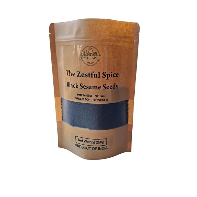 Black Sesame Seeds (Kala Til) 8.8 oz (250g) | Whole Natural Seeds for Cooking Baking Sweets Chutney Oil Extraction &amp Traditional Indian Recipes