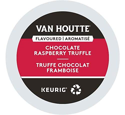 Van Houtte Chocolate Raspberry Truffle Coffee Single-Serve Keurig K-Cup Pods Flavored Light Roast Coffee 96 Count