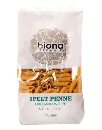 NT# Biona Organic White Spelt Penne 500G -Biona Organic White Spelt Penne is sourced from one of the oldest cultivated grains and an ancient cousin of wheat