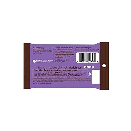 Marich Natural Chocolate Blueberries 2.1-Ounce (Pack of 12)