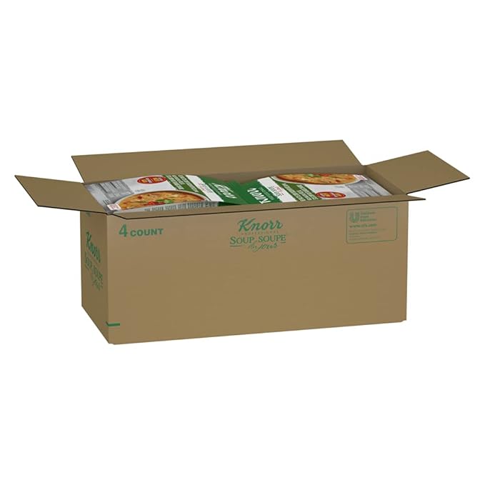 Knorr Professional Soup du Jour Red Thai Style Curry Chicken with Rice Soup Mix Gluten Free No added MSG 0g Trans Fat per Serving Just Add Water 20.6 Oz Pack of 4