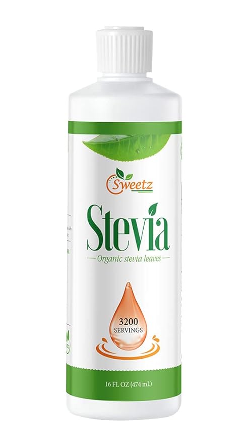 Liquid Stevia –Stevia Sweet Drops – Made from Reb-D Rich Organic Extract – Concentrated Liquid Sweetener for Drinks Food and Pastries No Calories and No Carbs – 16 FL OZ (3200 Servings)
