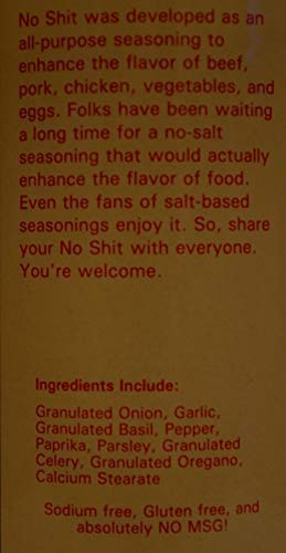 Shit Load No Shit Salt Free Seasonings From Big Cock Ranch 8 Ounce (Pack of 3)