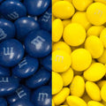 1.5 lbs Navy Blue &amp Yellow M&ampMs Milk Chocolate Candy (Approx. 750 pcs)