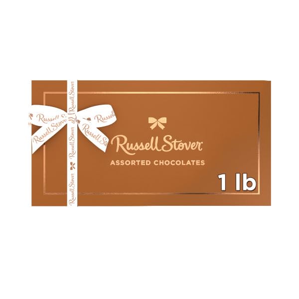 NEW - RUSSELL STOVER Assorted Milk &amp Dark Chocolate Gift Box 16 oz. (≈ 28 pieces)