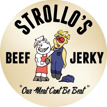 Strollo's Beef Jerky-Hot 12 Pack-1.5oz Packs- Low Sodium Low Sugar Low Carb Keto Diet Friendly-Made with All Natural USA Beef USDA Certified
