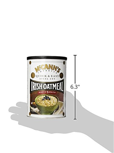 McCann's Steel Cut Irish Oatmeal Quick &amp Easy 24 oz (Pack of 6)