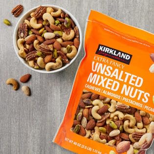 Kirkland Signature QNKDQK Extra Fancy Unsalted Mixed Nuts 2.5 (LB) 2 Pack of 40 Ounce 99451458768