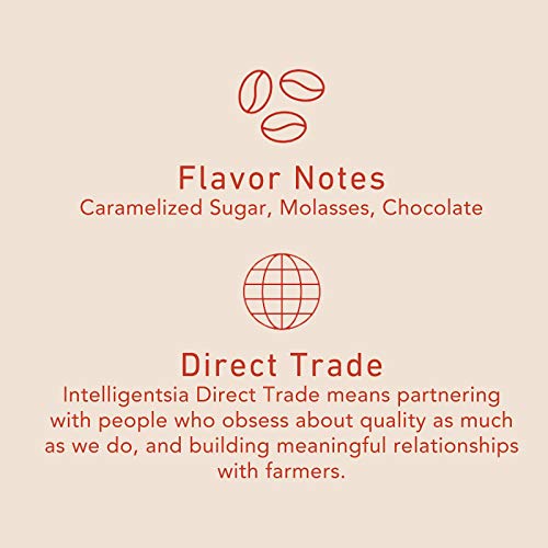 Intelligentsia Coffee Medium Roast Whole Bean Coffee - El Diablo 12 Ounce Bag with Flavor Notes of Blackstrap Molasses Cola and Cacao (Pack of 2)