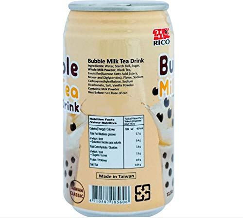 Taiwan Classic Bubble Milk Tea Drink 12.3 oz (Original 24 Count)