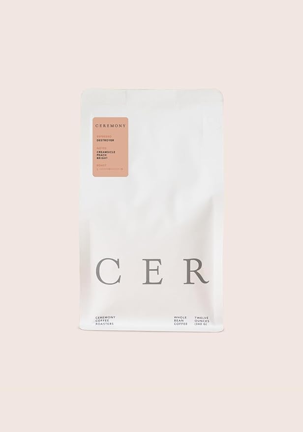 Ceremony Coffee Roasters - Espresso Variety Pack - Specialty Ground Coffee Mass Appeal &amp Destroyer Espresso Blends- 2x12oz Bags (French Press - Coarse Grind)