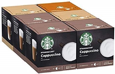 Starbucks Variety Pack Coffee Pods by NESCAFÉ Dolce Gusto (Pack of 6 Total 72 Pods)