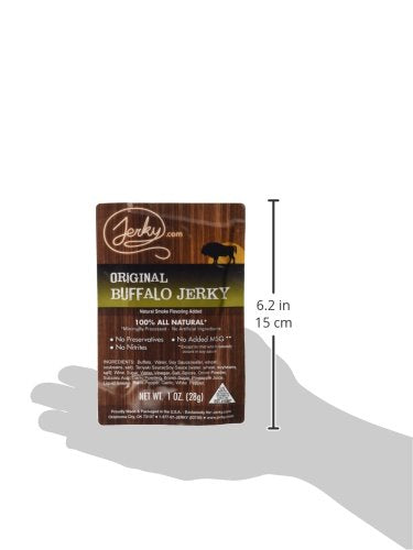 Jerky.com Exotic Jerky Variety Pack | 4pc Wild Game Snacks Sampler with Venison Elk Buffalo &amp Wild Boar | High Protein Keto Exotic Jerky Gifts for Men | Gifts for Men &amp Hunters