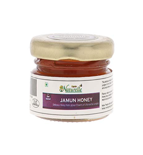 Farm Naturelle-(Pack of 7x40Gms) Forest Flower Honey/Jungle Honey Tulsi Flower Honey Jamun Flower Forest Honey Acacia Honey Litchi Honey Wild Berry/Sidr Forest Honey Eucalyptus Honey