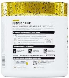 Jocko Fuel Muscle Drive Pro Series Mango Passionfruit HMB Di-Leucine EAAs Protects Lean Muscle Mass &amp Breakdown Aids Recovery Natural Appetite Suppressant No Bloat Zero Sugar 30 Servings