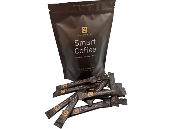 Smart Coffee | Brain Boosting Nootropic Coffee | Natural Energy Mental Clarity Weight Support | Garcinia Cambogia Citicoline Green Coffee | 25 Servings
