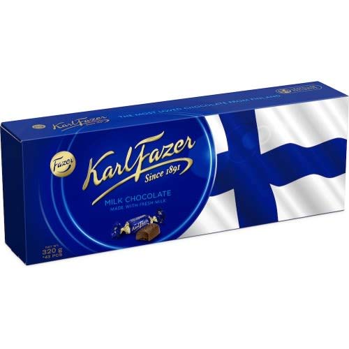 Fazer 'KF' Blue Milk Chocolate Box 12.3oz Made in Finland