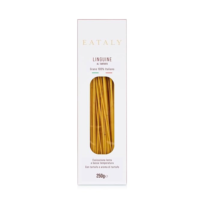 Eataly Flavored Pasta Bundle Pack Linguine1- with Squid Ink 1- with Truffle 1- with Lemon &amp Pepper Pasta Noodles -8.8 oz. Box Each