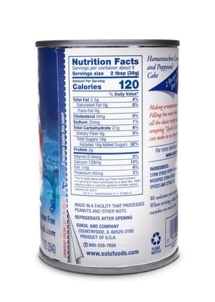 SOLO Cake and Pastry Filling Poppy Seed 12.5 Ounce (Pack of 12)