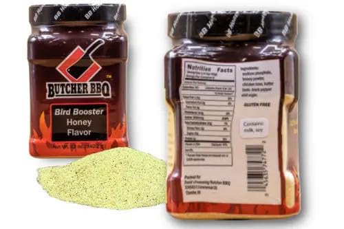 Butcher BBQ | Bird Booster Honey Flavor Injection and Marinade | Use with Chicken and Turkey | Increases Moisture | Adds Flavor | Perfect for Thanksgiving Turkeys
