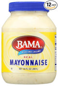Bama Mayo Mayonnaise 30 fl oz (Pack of 12)