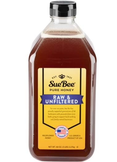 Sue Bee Pure Honey Raw &amp Unfiltered Honey 5lb