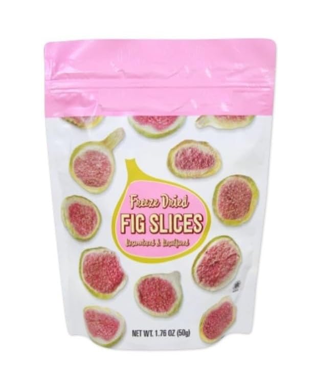 Freeze-Dried Fig Slices Unsweetened &amp Unsulfured 1.76 oz/50g – Pack of 2