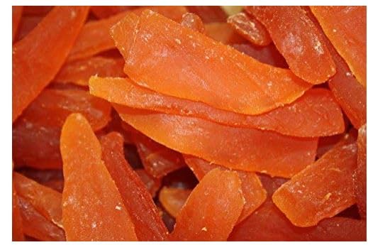 Farm Fresh Nuts Dried Papaya Fruit Snacks 5 Lb Bag – Papaya Strips for Snacking Desserts Baking – Safely Sealed Bag for Prolonged Freshness – Delicious Tropical Taste