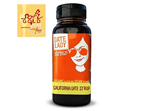 Organic Pure Date Syrup made in California (12 oz BPA-Free 2 bottles)