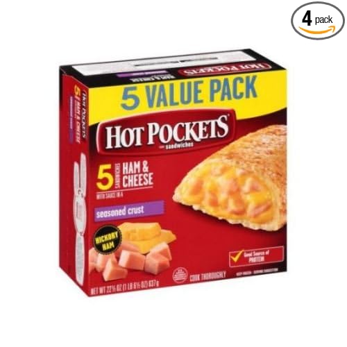 Hot Pockets Ham and Cheese 22.5 Ounce -- 4 per case.