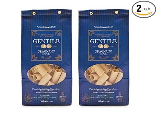 GENTILE PASTA RIGATONI DI GRAGNANO IGP (2 Pack - 1.1 lb each)