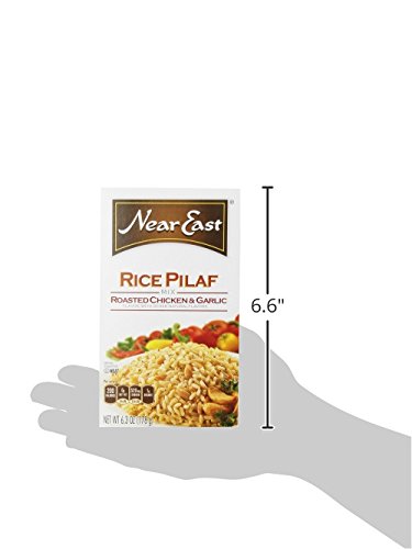 Near East Rice Pilaf Mix Roasted Chicken &amp Garlic 6.3oz Boxes (12 Pack)