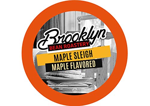 Brooklyn Beans Flavored Coffee Pods Compatible with K Cup Brewers Including 2.0 Maple Sleigh 24 Count
