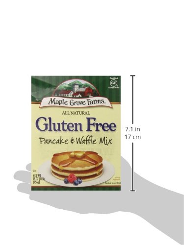 Maple Grove Farms Pancake &amp Waffle Mix Gluten Free 16 Ounce Boxes (Pack of 4)