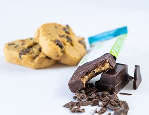 No Sugar Keto Bar Snack - Low Carb No Sugar Keto Snack Food with Keto Friendly Macros (24 x 1.41oz Bars Chocolate Chip Cookie Dough)