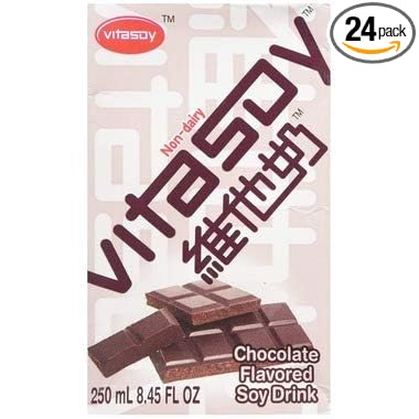 Vitasoy Soy Milk Drink Chocolate Flavor 8.45oz (Pack of 24)