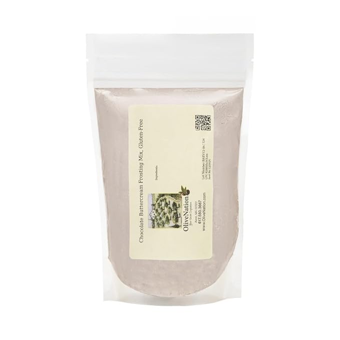 Chocolate Buttercream Frosting Mix OliveNation Chocolate Frosting Mix - Gluten Free Vegan for Cakes Cupcakes Filling Decoration (400.00oz)