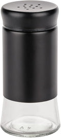 WENKO Boga glass spices set barbecue accessory with 0.14 L black outdoor kitchen spice gift set bottle made of transparent glass with lid made of black plastic Ø 5 x 11.5 cm