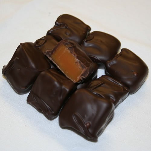 Chocolate Covered Caramels - Dark Chocolate One Pound