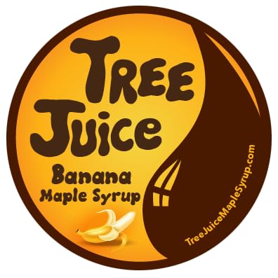 Tree Juice Banana Maple Syrup | All Natural Non GMO Vegan Gluten Free Vegetarian Paleo | 12 Ounce Bottle