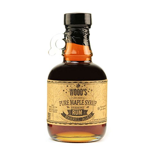 Set of Four Pure Vermont Maple Syrup - Bourbon Rum Ghost Pepper and Smoked - in Glass Jugs