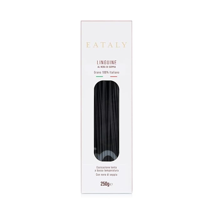 Eataly Flavored Pasta Bundle Pack Linguine1- with Squid Ink 1- with Truffle 1- with Lemon &amp Pepper Pasta Noodles -8.8 oz. Box Each